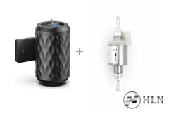 HLN Silent Fuel Pump + DENOISE Case Bundle — 12V | Whisper-Quiet Kit