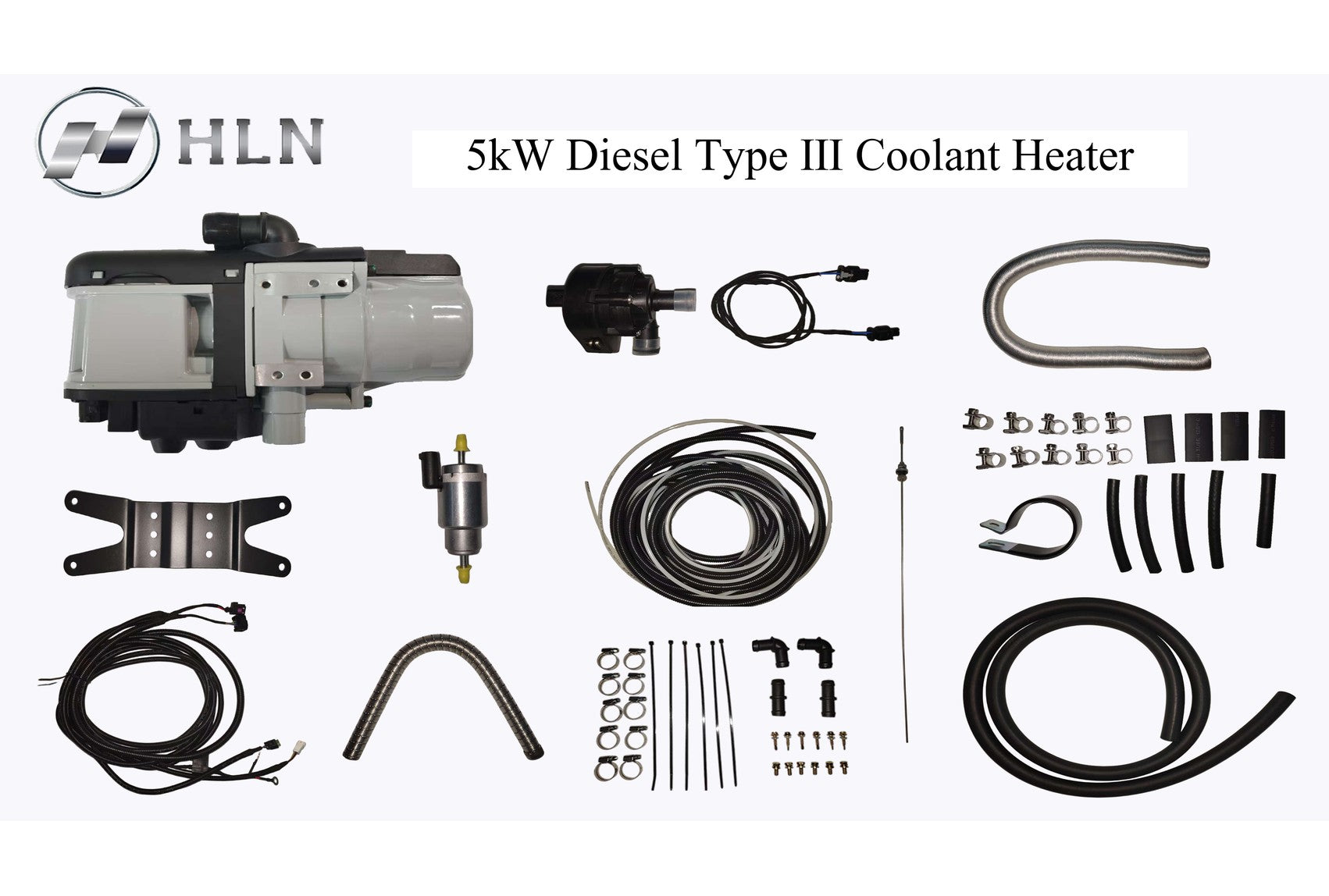 HLN Aquano 5K Type III diesel coolant heater installation kit